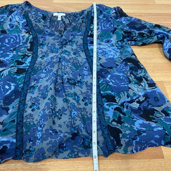 ✨Anthropologie Joie Silk Gloria Blue Top XS - Picture 12 of 12